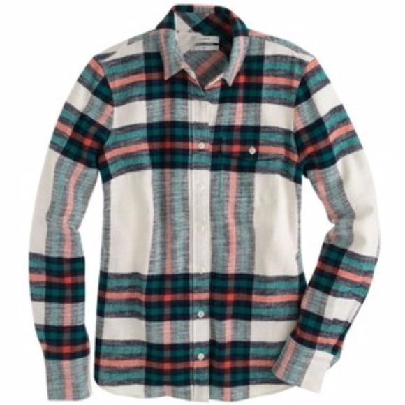 J. Crew Tops - NWT J. Crew Rock Boy Shirt in Rock Salt Plaid